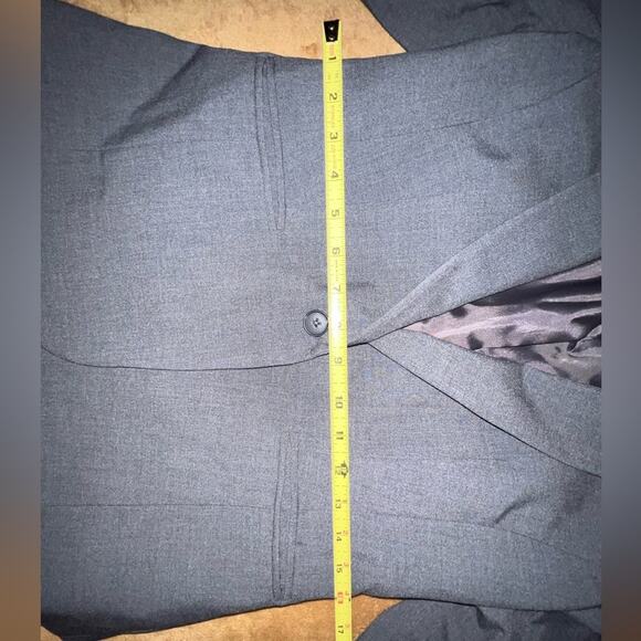 Worthington  Blazer dark Gray Fitted Button Closure Womens Size 10 - Picture 7 of 10